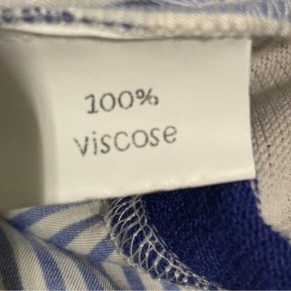 Chiara Cocol Women’s Striped Mixed Media Cardigan XS Navy, White & Orange - Picture 13 of 13